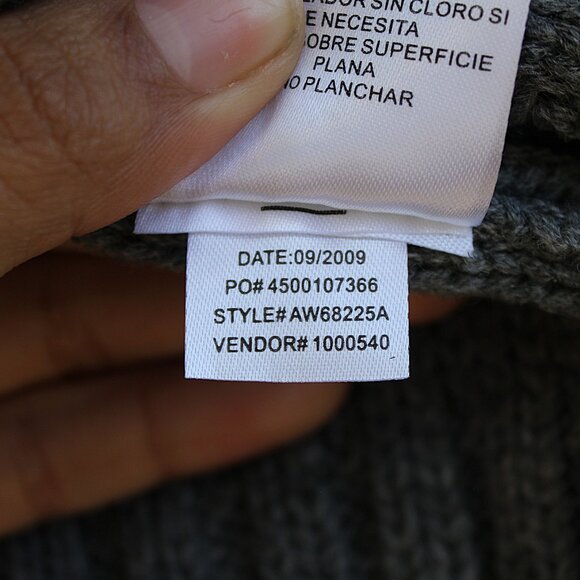 'l.e.i.' VINTAGE 2009 gray short sleeve hooded sweater vest cardigan - Picture 7 of 7